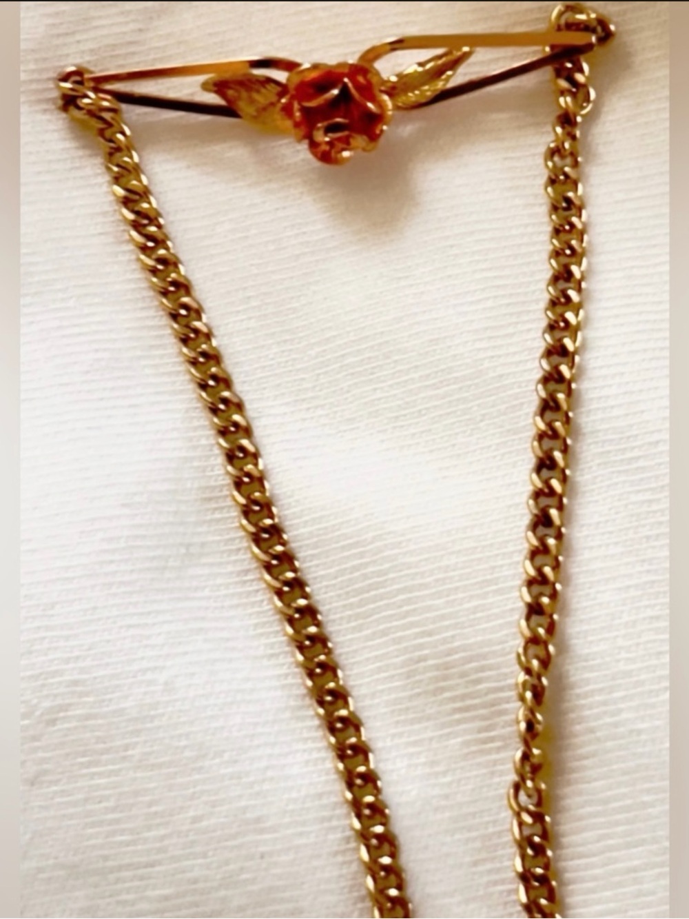 Vintage Krementz 14K Gold Overlay Rose Filigree Bracelet
